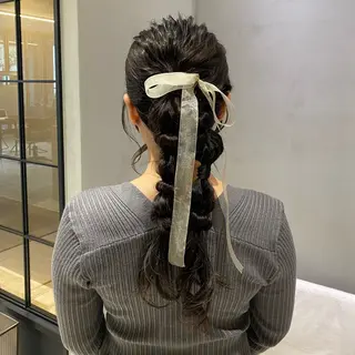 ヘアアレンジ yukari🌷名駅 ＊大人かわいい艶髪のヘアスタイル