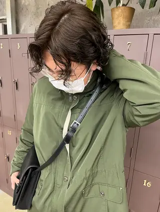 ショート カラー メンズ ナガノリノ /ボブ/ ベージュ/暖色のヘアスタイル