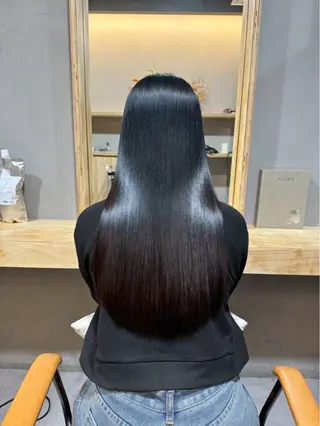 ロング パーマ ioeわかめようじ/ 縮毛矯正/髪質改善のヘアスタイル