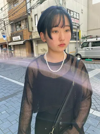 ショート カラー ナチュラル透明感🌱 小山美樹子のヘアスタイル