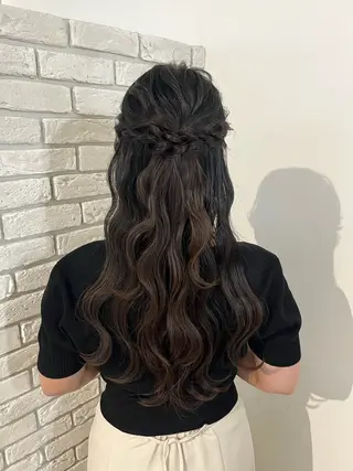 ロング ヘアアレンジ Dityca tia所属・さくら/ ヘアセット 無料モデル募集のヘアスタイル