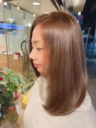 セミロング ayumi🦖/ 似合わせカラー🤎のヘアスタイル