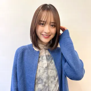 ミディアム カラー アイブロウモデル 募集中🍒/北爪まゆのヘアスタイル