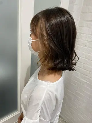 セミロング 🍀透明感抜群🍀/ ハイトーンカラーのヘアスタイル