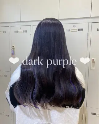 ロング カラー 𝐲𝐮𝐮𝐦𝐢 エクステ/ 艶カラーのヘアスタイル