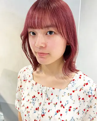 ミディアム カラー 高畑 恵莉 👒 暖色 / 艶髪 🧺のヘアスタイル