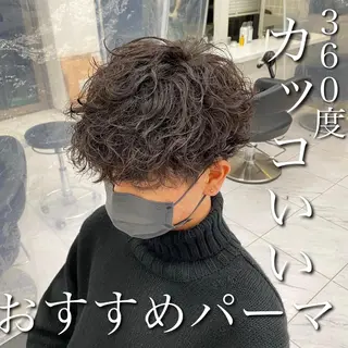 ショート カラー パーマ メンズ 【メンズサロン】 BLUCK 横浜のヘアスタイル