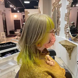 ミディアム カラー 神 .のヘアスタイル