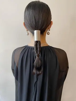 セミロング ヘアアレンジ 🌟アレンジが似合う カラー🌟Rumiのヘアスタイル