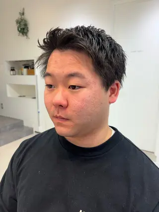 メンズ メンズパーマ/ スパイキー/フェードのヘアスタイル