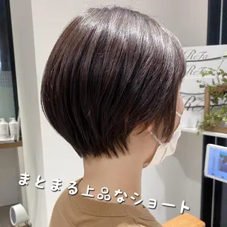 ショート ✨圧倒的満足度◎ 小顔美人ショート✨佃のヘアスタイル