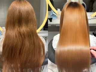 ロング ブリなしWカラー✨️ 髪質改善【タケル】のヘアスタイル