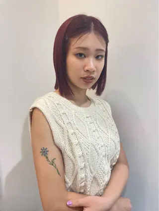 ショート カラー ofF élua所属・もりしま あやかのヘアスタイル