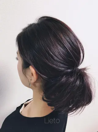 ミディアム カラー ヘアアレンジ メンズ キッズ マツエク・マツパ ヘア&カフェ ♡リエットのマツエク・マツパデザイン