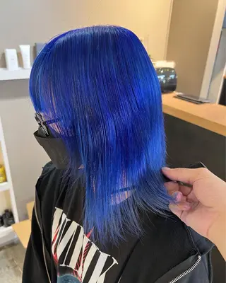 ミディアム カラー daiki 原宿のヘアスタイル