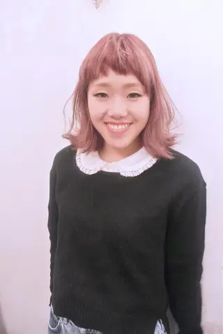 ミディアム カラー marie-anne 浜松元目店のヘアスタイル