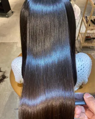 セミロング 艶髪/縮毛矯正 /髪質改善千田大地のヘアスタイル