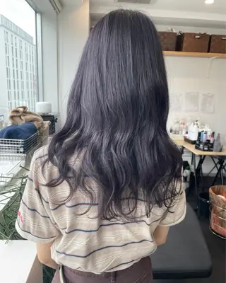 ロング カラー JIL BLAN 京都所属・RU RIのヘアスタイル