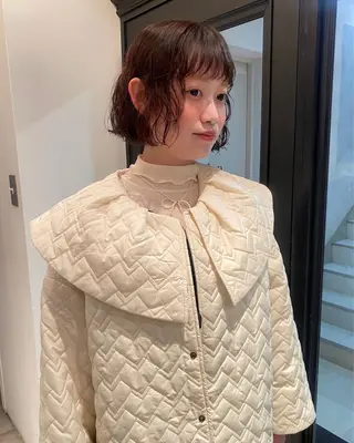 ショート riria/ボブ /ブラウンカラー🎀のヘアスタイル