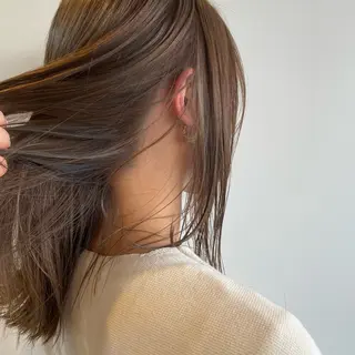 セミロング カラー 博多|Sakurai Ayumiのヘアスタイル