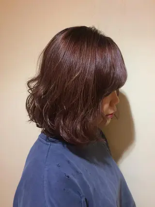 ミディアム カラー パーマ ヘアアレンジ メンズパーマの巨匠 鈴木純のヘアスタイル