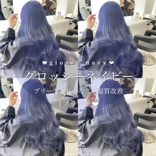 ロング カラー ヘアアレンジ 𝘳𝘺𝘰𝘬𝘢 髪質改善／ブリーチのヘアスタイル