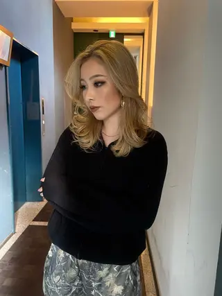 セミロング カラー 【海外風カラー】 DEAN/YUYAのヘアスタイル