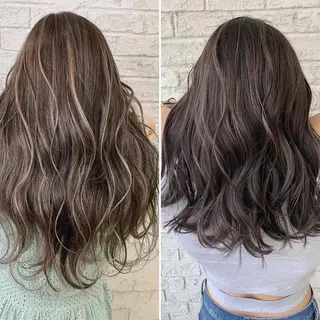 セミロング 🇺🇸ハイライト特 化美容師🇺🇸漆沢のヘアスタイル