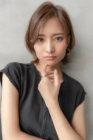 ミディアム カラー RAF TOKYO所属・10月限定モニター 髪質改善美髪矯正のヘアスタイル