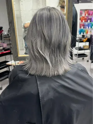 ミディアム カラー ヘアアレンジ 久米 治仁のヘアスタイル