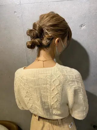 ロング ヘアアレンジ しみず さくら🌸のヘアスタイル