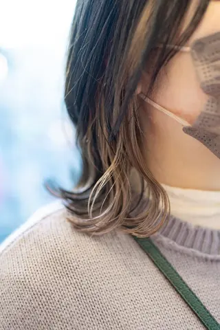 セミロング カラー Lazo所属・Lazo/ 原弥和子のヘアスタイル