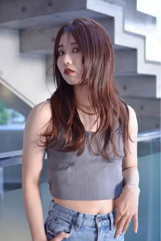 セミロング カラー 原宿パーマ kazuのヘアスタイル