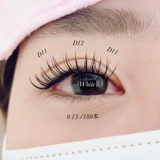 マツエク・マツパ White/マツエク /まつパ/耳つぼのマツエク・マツパデザイン