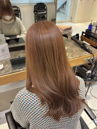 ロング カラー レイヤー／ハイトーン /透明感/AKARIのヘアスタイル