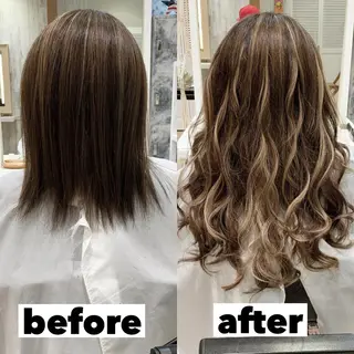 ロング カラー ヘアアレンジ マツエク・マツパ TATSUYA アートディレクターのヘアスタイル