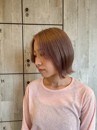 ショート カラー 透明感/ダブル カラー🧸こころのヘアスタイル