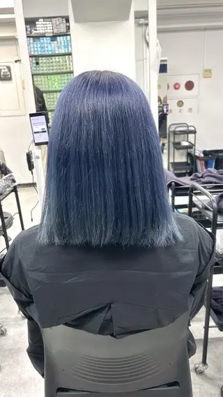 ミディアム カラー ショート/パーマ🎀 艶カラー🎀こころのヘアスタイル