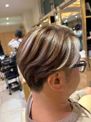 メンズ 🍒🌷ピンクカラー 🌷🍒井出まりあのヘアスタイル