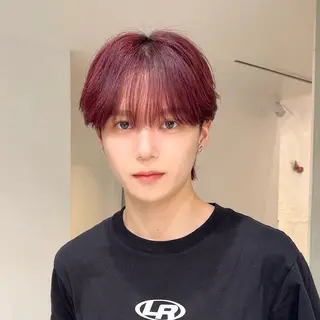 ショート カラー メンズ 岡田大志🇰🇷 中/韓メンズヘアのヘアスタイル