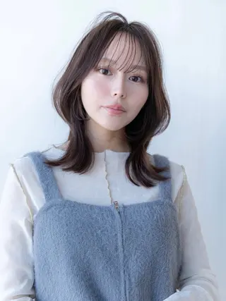 ミディアム カラー ✨髪質改善 縮毛矯正 艶髪 立川 コウキ✨のヘアスタイル