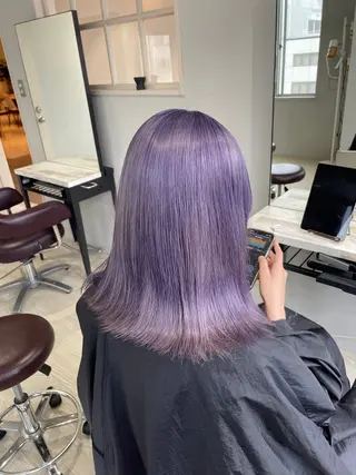 セミロング 光岡 玲遠のヘアスタイル