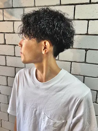 ショート パーマ メンズ men’s salon NOA solte. 【メンズサロン ノアソルテ】所属・メンズパーマ職人 加藤 弘貴のヘアスタイル