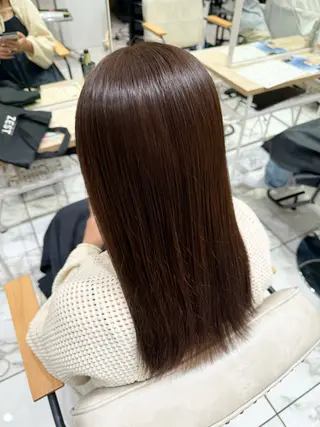 セミロング カラー 学生人気no.1 🦋ナツミのヘアスタイル