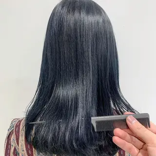 ロング カラー くすみミルクティー／ ブラウン🪡TOWAのヘアスタイル