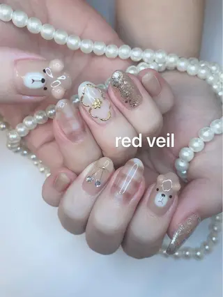 ミディアム ネイル 長さ出し専門 nynaのネイルデザイン