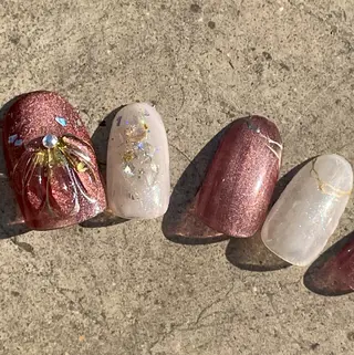 ネイル Seemly 千田町店所属・フラワーパラジェル 🌸シームリーエミのネイルデザイン