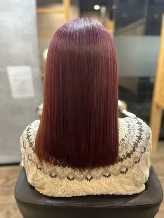 ミディアム カラー 【髪質改善都賀】 chisatan🍊のヘアスタイル