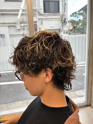 パーマ メンズ 垣内 勇人のヘアスタイル
