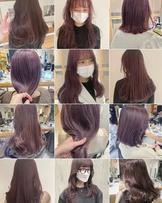 カラー ラベンダー/レイヤー スタイル🤎mamiのヘアスタイル